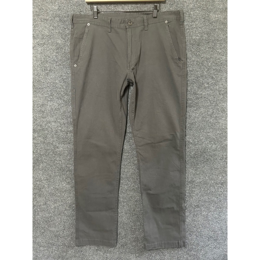 Eddie Bauer Mens‎ Canvas Utility Pants 38x34 Gray Straight Leg Workwear